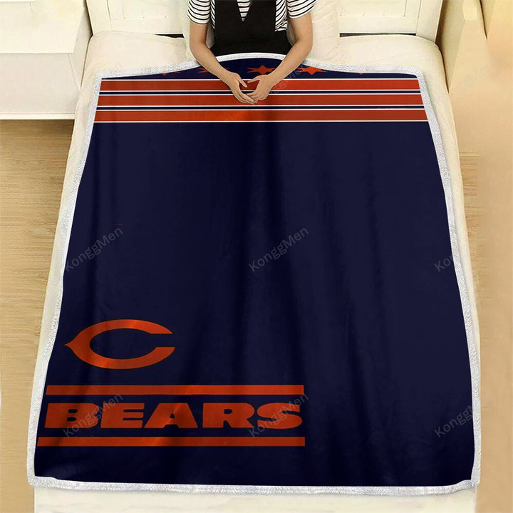 Chicago Bears Fleece Blanket - Nfl1002  Soft Blanket, Warm Blanket