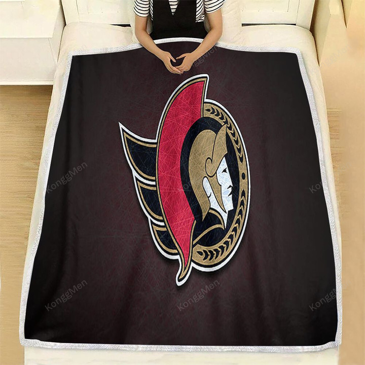 Hockey Fleece Blanket - Ottawa Senators Nhl1002  Soft Blanket, Warm Blanket