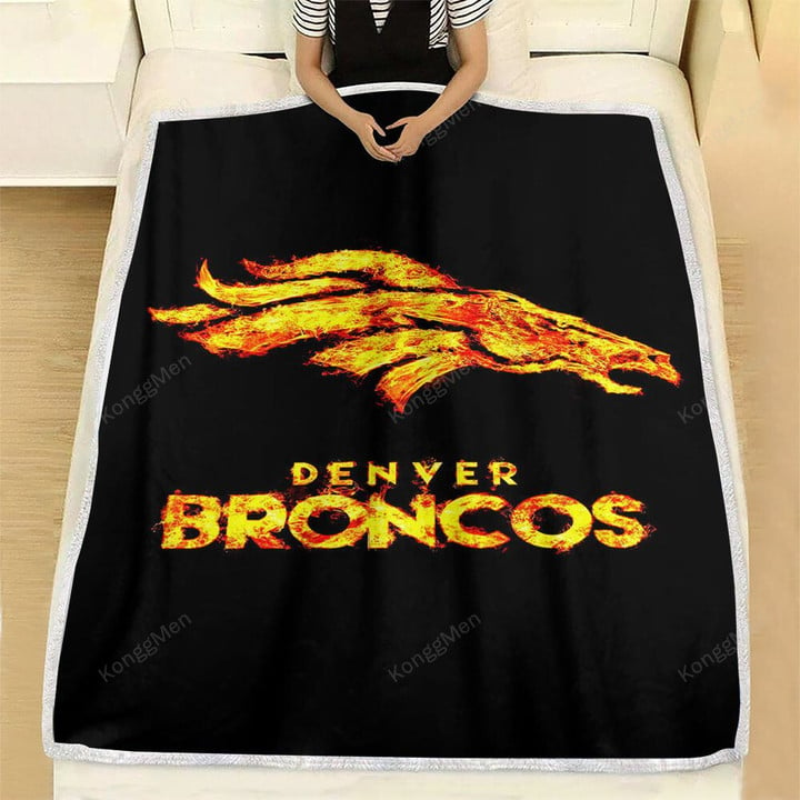 Denver Broncos Fleece Blanket - Eua Football Nfl Soft Blanket, Warm Blanket