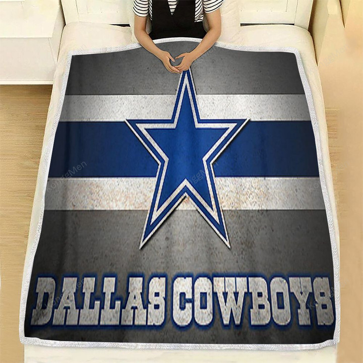 Dallas Cowboys Fleece Blanket - Cowboy Football Nfl Soft Blanket, Warm Blanket