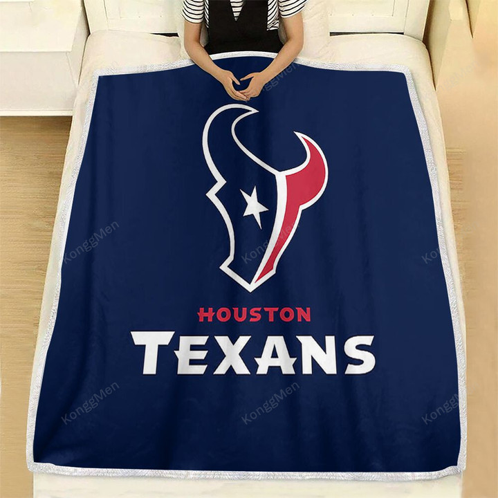Houston Texans Football Fleece Blanket - Houston Football Texans Soft Blanket, Warm Blanket