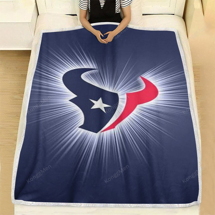 Houston Texans Fleece Blanket - Football Nfl Sport Soft Blanket, Warm Blanket
