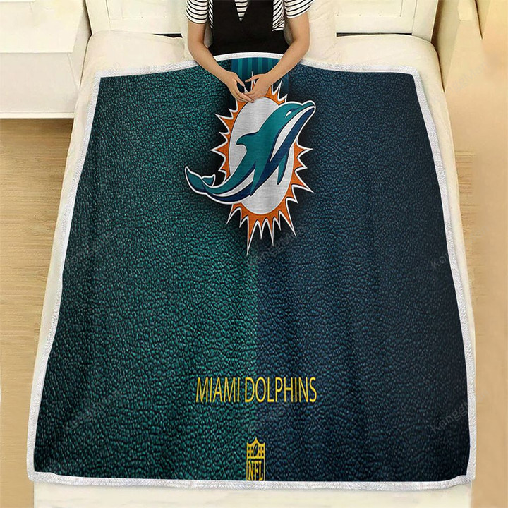 Miami Dolphins Nfl Miami Dolphins Fleece Blanket -  Soft Blanket, Warm Blanket