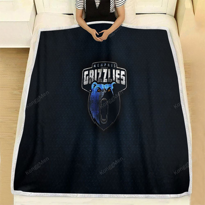 Memphis Grizzlies American Basketball Club Fleece Blanket - Metal Nba Soft Blanket, Warm Blanket