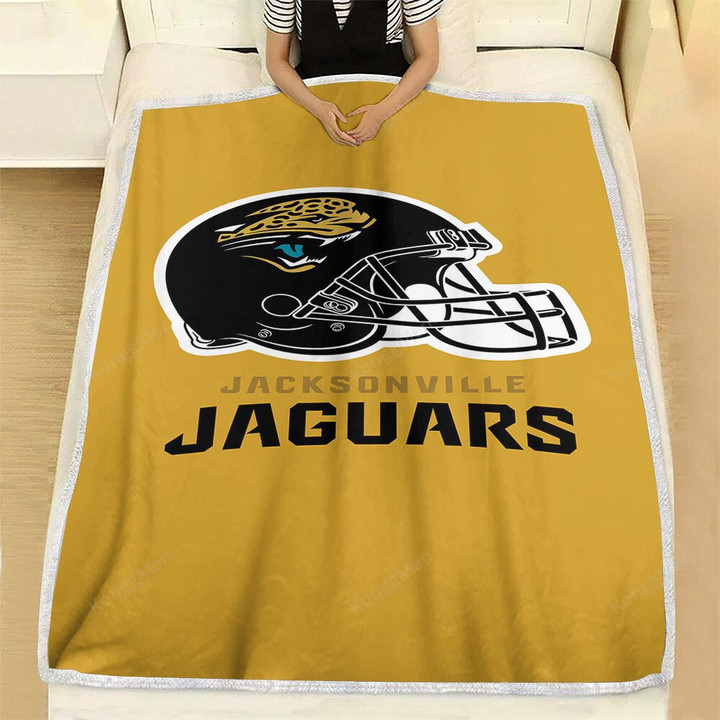 Jacksonville Jaguars Fleece Blanket - Nfl Football1002  Soft Blanket, Warm Blanket