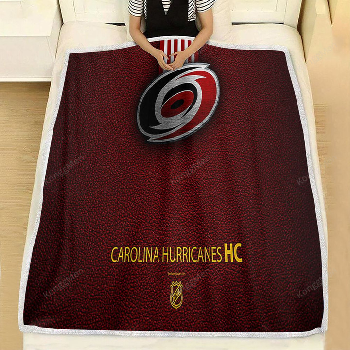 Carolina Hurricanes Fleece Blanket - Hc Hockey Team Nhl Leather  Soft Blanket, Warm Blanket