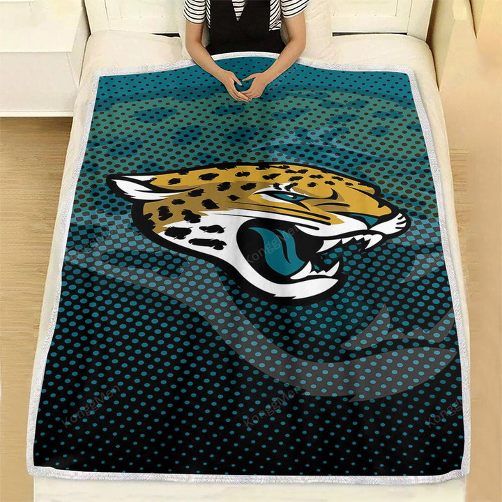 Jacksonville Jaguars Fleece Blanket - Cat Florida Football Soft Blanket, Warm Blanket