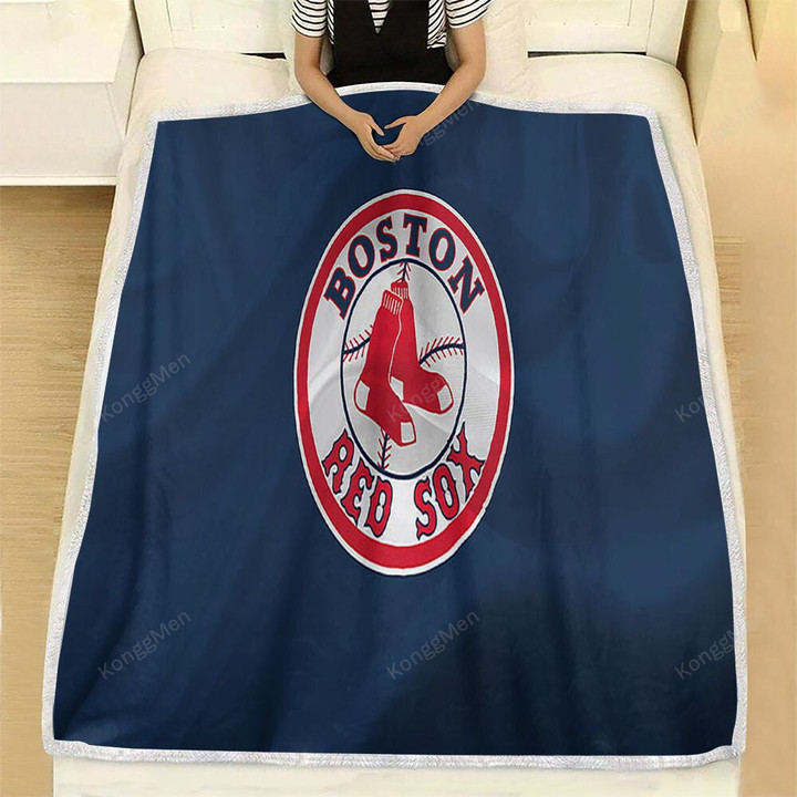Boston Red Sox Fleece Blanket - Baseball Usa Baseball Team Soft Blanket, Warm Blanket