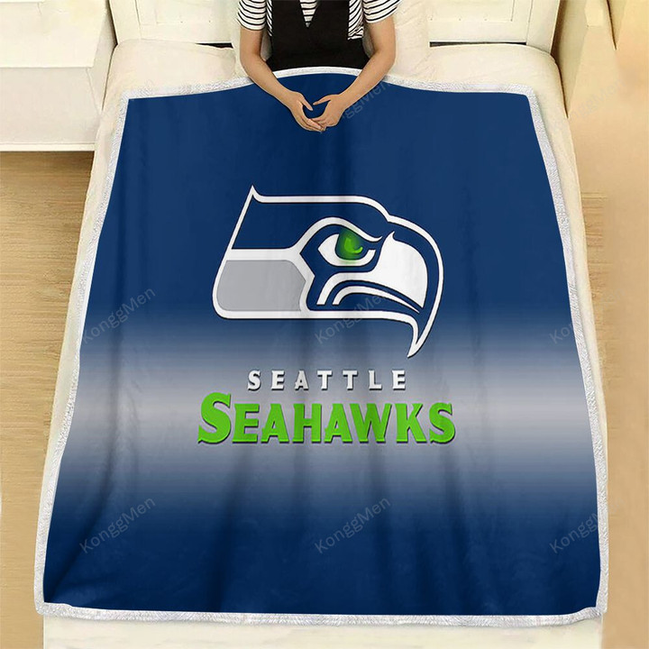 Green Eyes Seahawks Fleece Blanket - Seattle Seahawks  Soft Blanket, Warm Blanket