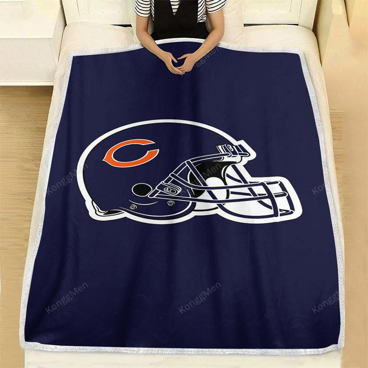 Chicago Bears Fleece Blanket - Golden Love Soft Blanket, Warm Blanket
