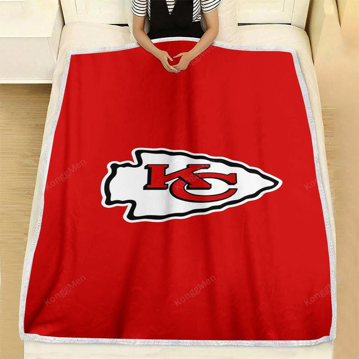 Kansas City Chiefs Fleece Blanket - Abstract Nfl Usa Soft Blanket, Warm Blanket