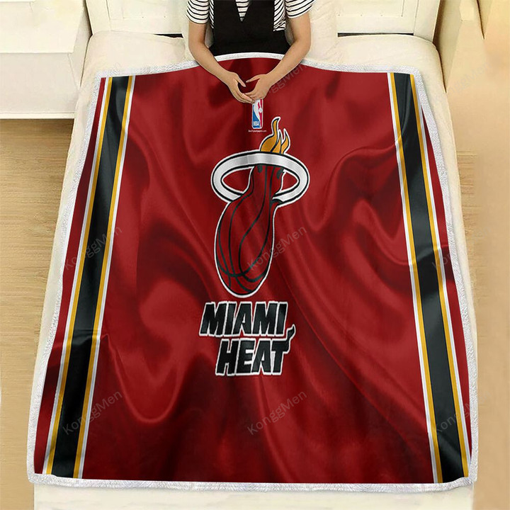 Miami Heat Fleece Blanket - Basketball Club Nba  Soft Blanket, Warm Blanket