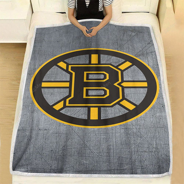 Bruins Fleece Blanket - Boston Hockey Nhl2003 Soft Blanket, Warm Blanket