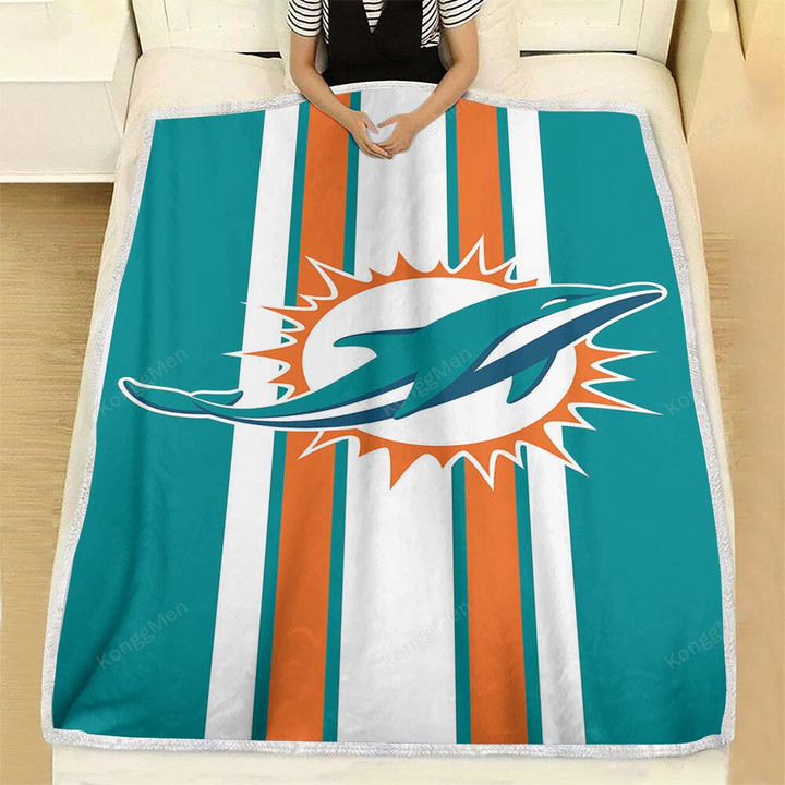 Miami Dolphins  Fleece Blanket - Nfl Football1004  Soft Blanket, Warm Blanket