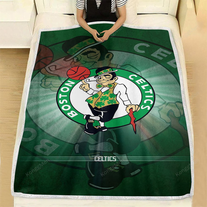 Boston Celtics Fleece Blanket - Basketball Nba Team1002 Soft Blanket, Warm Blanket