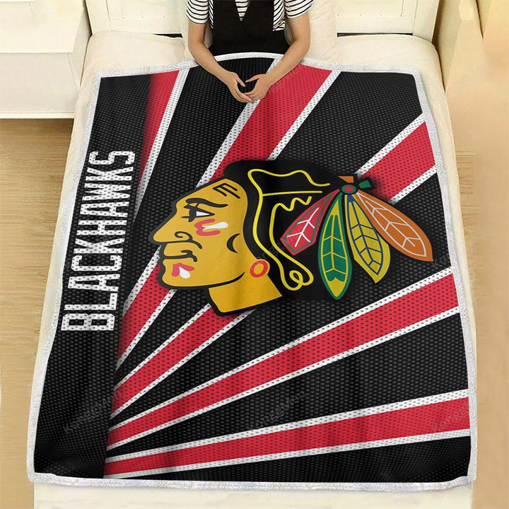 Sports Thread Fleece Blanket - Chicago Blackhawks Chicago Blackhawks Hockey  Soft Blanket, Warm Blanket