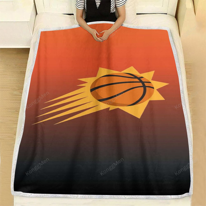 Phoenix Suns Fleece Blanket - Basketball Nba Orange1001 Soft Blanket, Warm Blanket