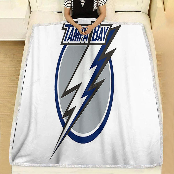Tampa Bay Lightning  Fleece Blanket - White Tampa Bay Lightning  Soft Blanket, Warm Blanket