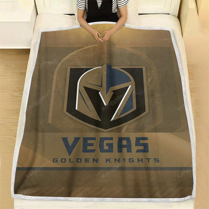 Vegas Golden Knights Fleece Blanket - Golden Knights  Soft Blanket, Warm Blanket