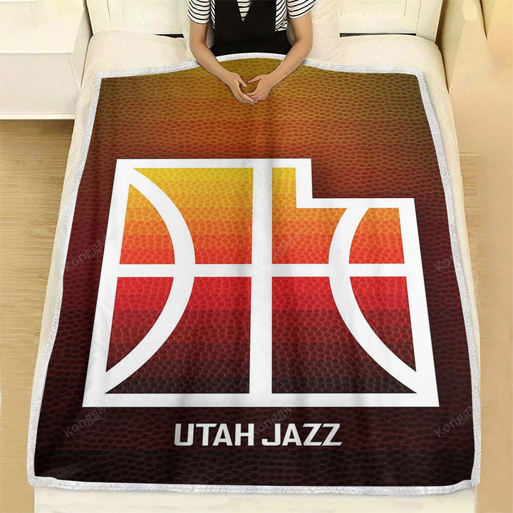 Utah Jazz Fleece Blanket - Nba Basketball1001  Soft Blanket, Warm Blanket