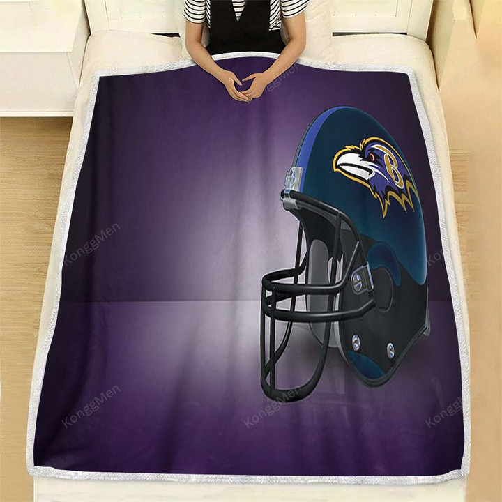 Sports Fleece Blanket - Football Baltimore Ravens  Soft Blanket, Warm Blanket