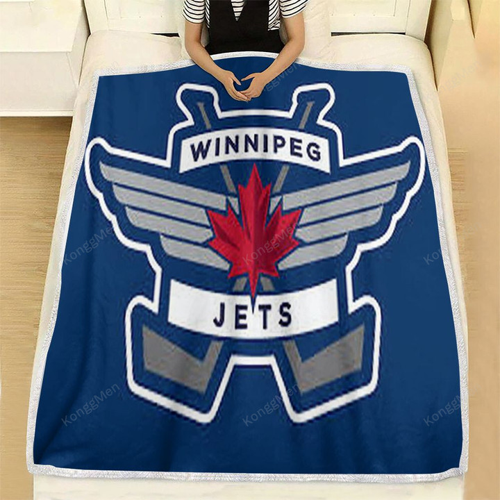 Winnipeg Jets Fleece Blanket - Hockey Nhl  Soft Blanket, Warm Blanket