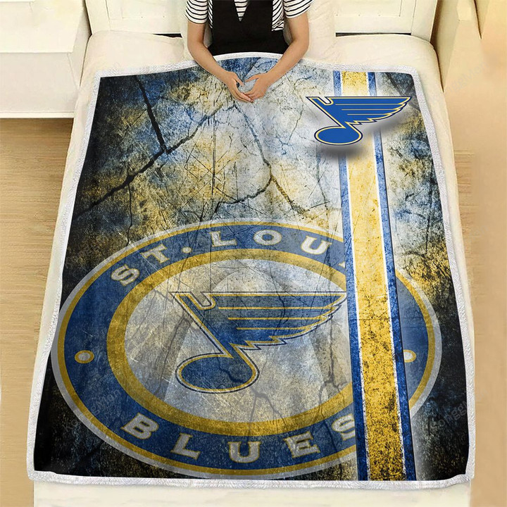 St Louis Blues Fleece Blanket - Hockey Nhl1002  Soft Blanket, Warm Blanket