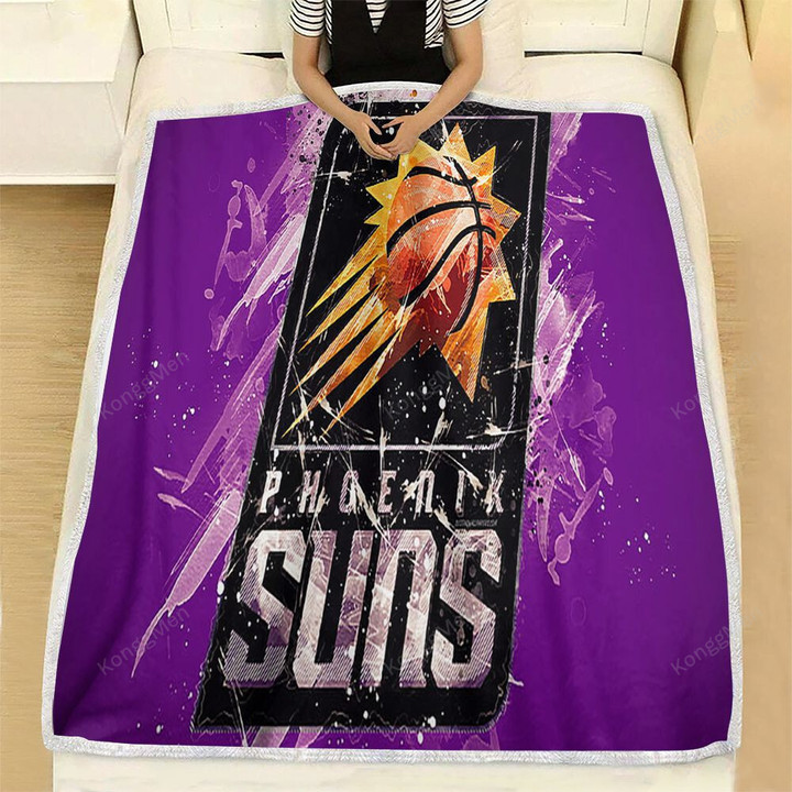 Phoenix Suns Fleece Blanket - Basketball Devin Booker Nba1002 Soft Blanket, Warm Blanket