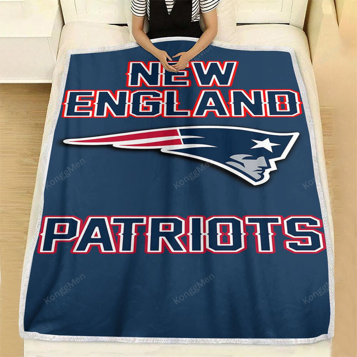 New England Patriots Fleece Blanket - Football New England Nfl2001 Soft Blanket, Warm Blanket