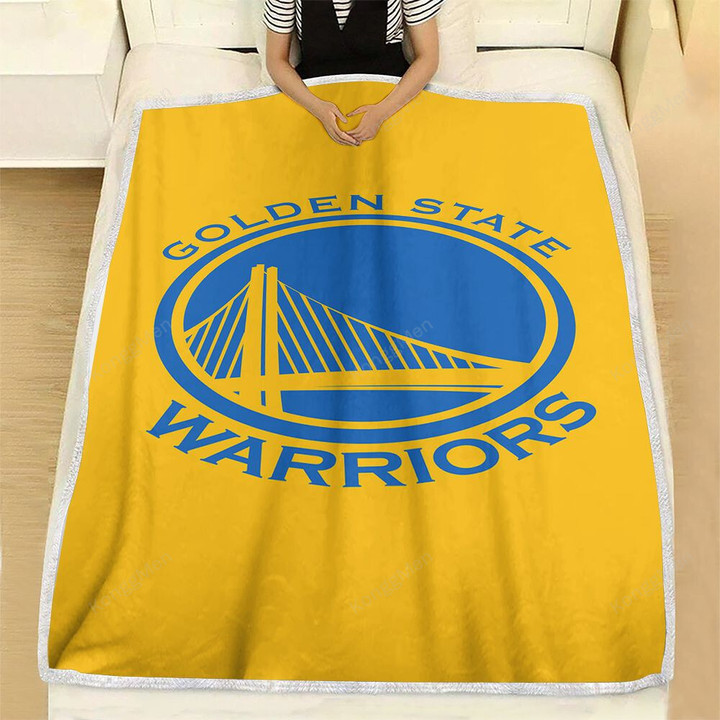 Warriors Fleece Blanket - Golden State Nba Soft Blanket, Warm Blanket