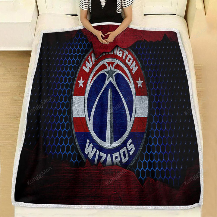 Washington Wizards Fleece Blanket - Nba Basketball Eastern Conference Soft Blanket, Warm Blanket