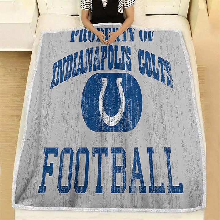 Sports Fleece Blanket - Football Indianapolis Colts1001  Soft Blanket, Warm Blanket