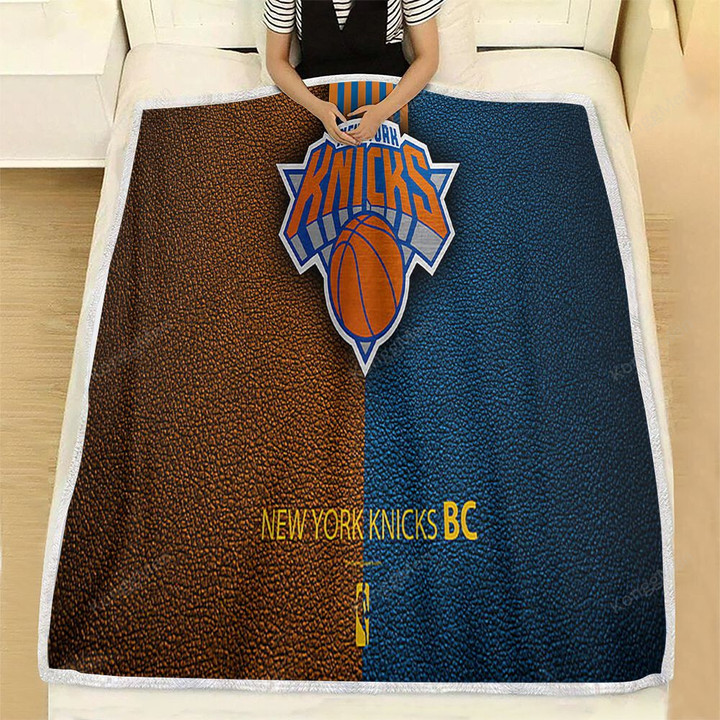 New York Knicks Fleece Blanket - Basketball Club Nba Basketball Soft Blanket, Warm Blanket