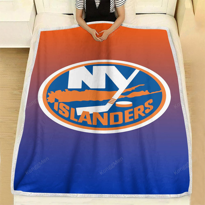 New York Islanders Fleece Blanket - New York Nhl  Soft Blanket, Warm Blanket