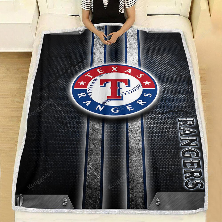 Texas Rangers Fleece Blanket - Baseball Mlb1001  Soft Blanket, Warm Blanket
