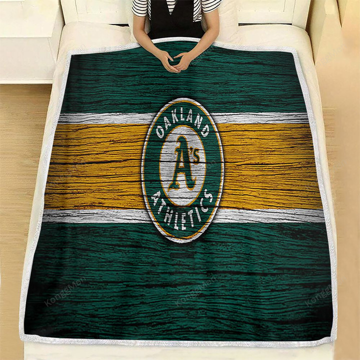 Oakland Athletics Mlb Fleece Blanket - Baseball Usa Major League Baseball Soft Blanket, Warm Blanket