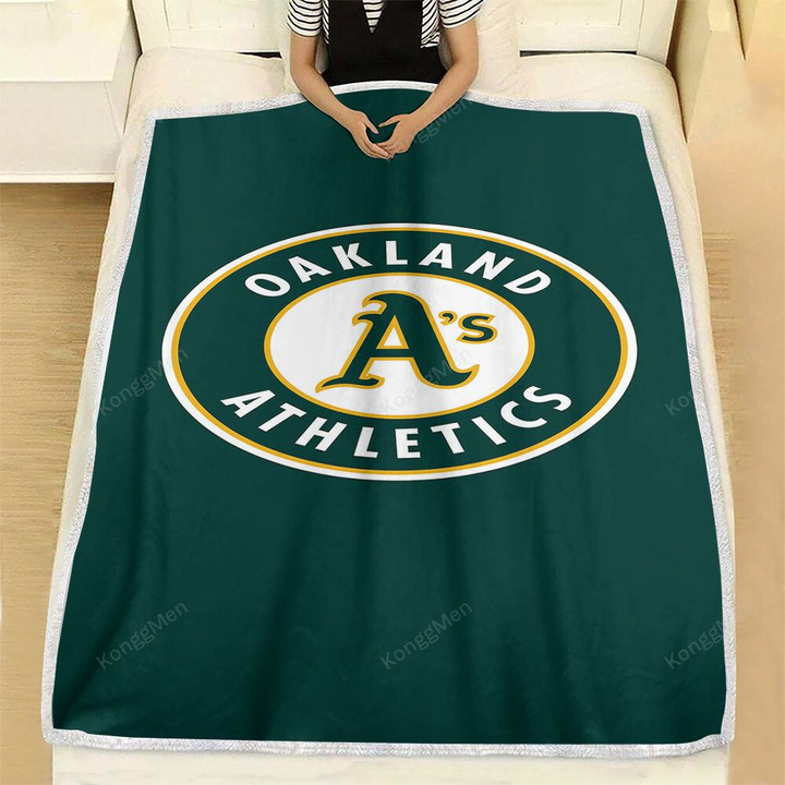 Oakland Athletics Fleece Blanket - Baseball Mlb1003  Soft Blanket, Warm Blanket