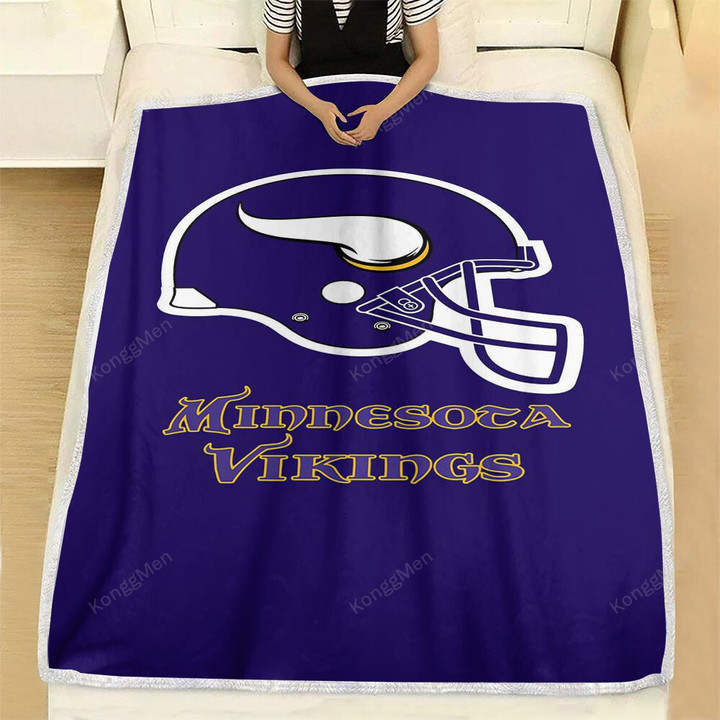 Minnesota Vikings Fleece Blanket - Nfl Football1003  Soft Blanket, Warm Blanket