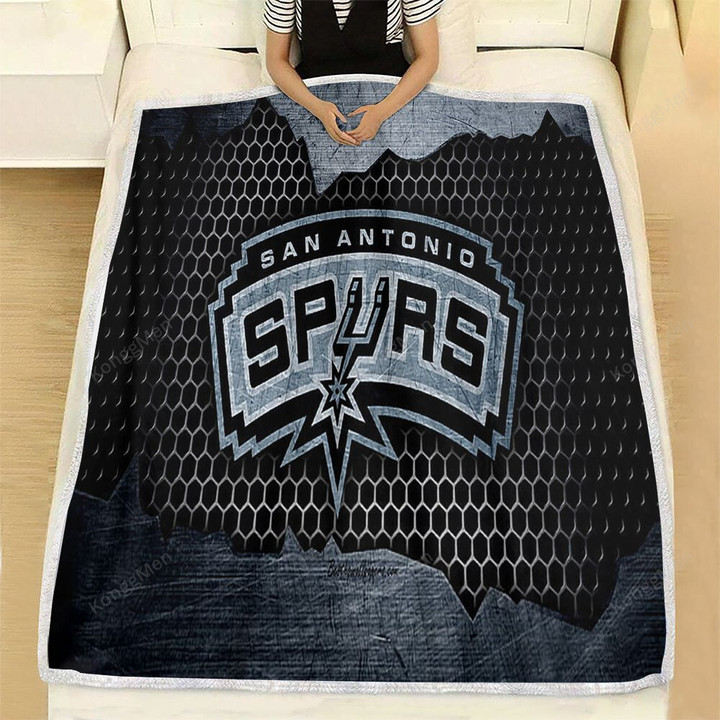 San Antonio Spurs Fleece Blanket - Nba Basketball Western Conference Soft Blanket, Warm Blanket