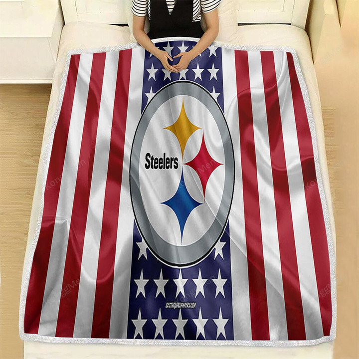 Pittsburgh Sers Fleece Blanket - Silk American Flag Soft Blanket, Warm Blanket