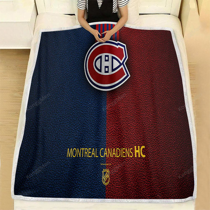 Montreal Canadiens Fleece Blanket - Hc Hockey Team Nhl Leather  Soft Blanket, Warm Blanket
