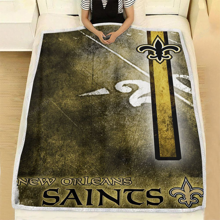 New Orleans Saints Fleece Blanket - Football Louisiana Nfl Soft Blanket, Warm Blanket