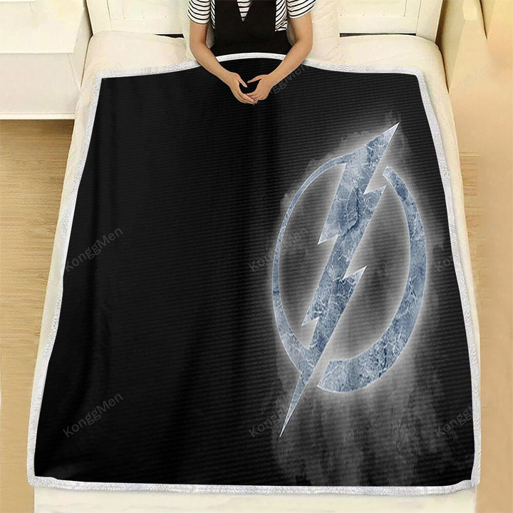 Tampa Bay Lightning  Fleece Blanket - Black Tampa Bay Lightning  Soft Blanket, Warm Blanket
