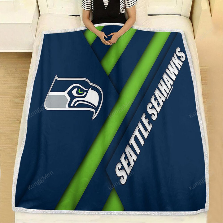 Seattle Seahawks Fleece Blanket - Nfc West Nfl Soft Blanket, Warm Blanket