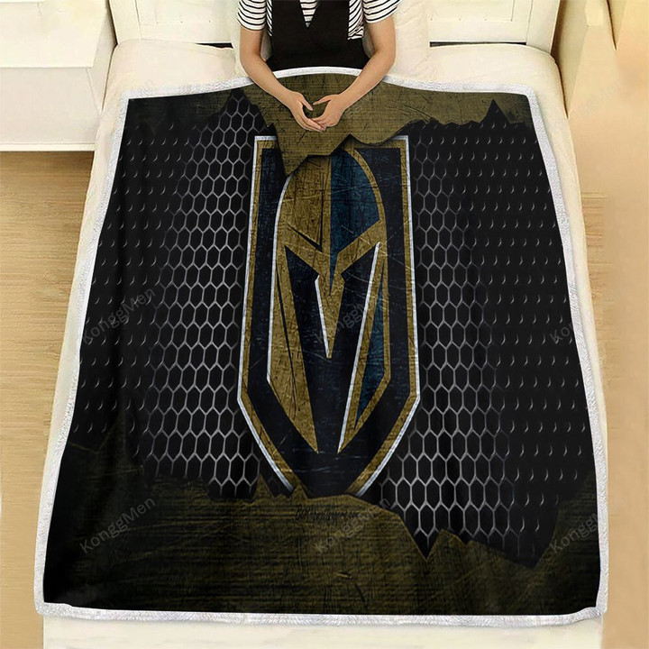 Vegas Golden Knights Fleece Blanket - Nhl Hockey Western Conference Soft Blanket, Warm Blanket