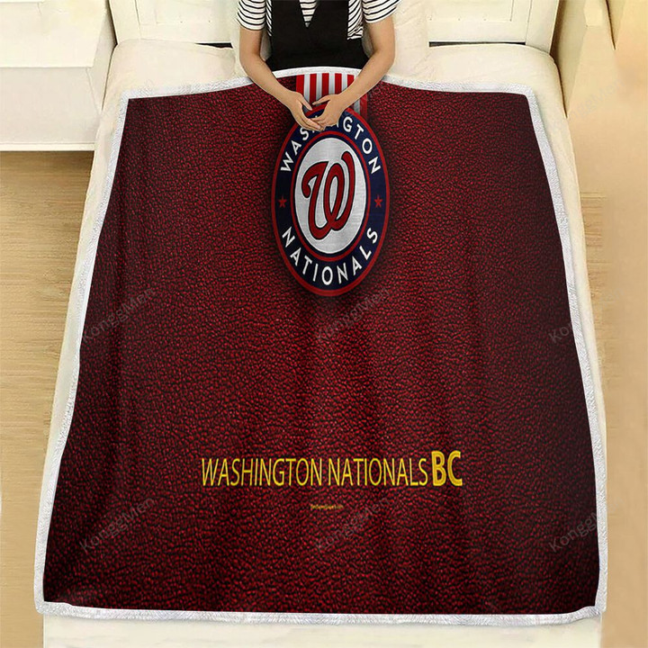 Washington Nationals American Baseball Club Fleece Blanket - Leather Mlb Washington  Soft Blanket, Warm Blanket