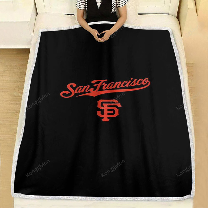 San Francisco Giants Fleece Blanket - The Dark Sf Giants  Soft Blanket, Warm Blanket