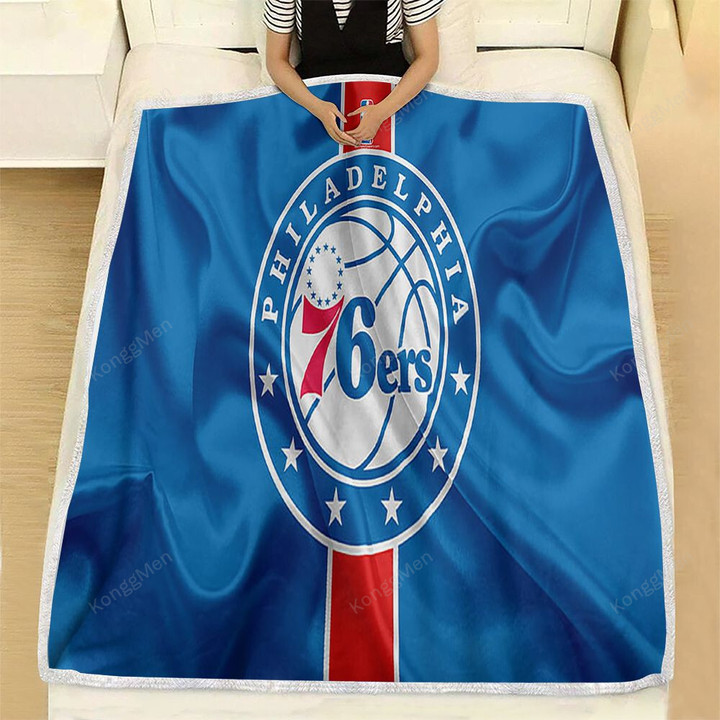 Philadelphia 76Ers Fleece Blanket - Nba Basketball Flag Soft Blanket, Warm Blanket