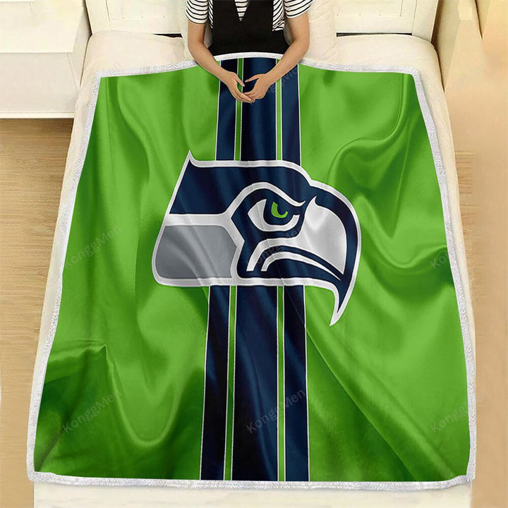 Seattle Seahawks  Fleece Blanket - Green Textile Seattle Seahawks  Soft Blanket, Warm Blanket