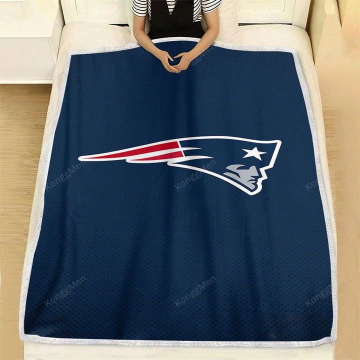 New England Patriots Fleece Blanket - American Football New England Nfl Soft Blanket, Warm Blanket